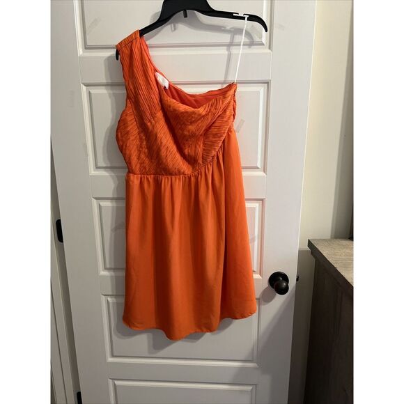MISS‎ ME "M M COUTURE" Orange Strapless Dress Size Small - Picture 2 of 4
